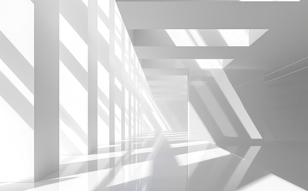 Abstrakte moderne Architektur mit Licht und Schatten