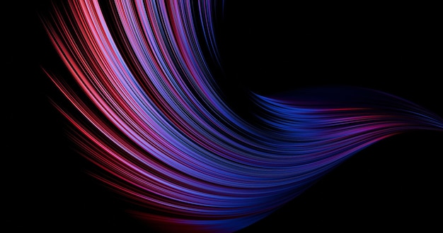 abstrakte moderne Gradient-Hintergrund rot und blau 3D-Rendering