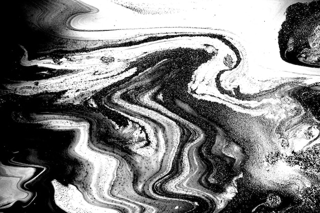 Abstrakte nachahmung des schwarzen und weißen marmormusters