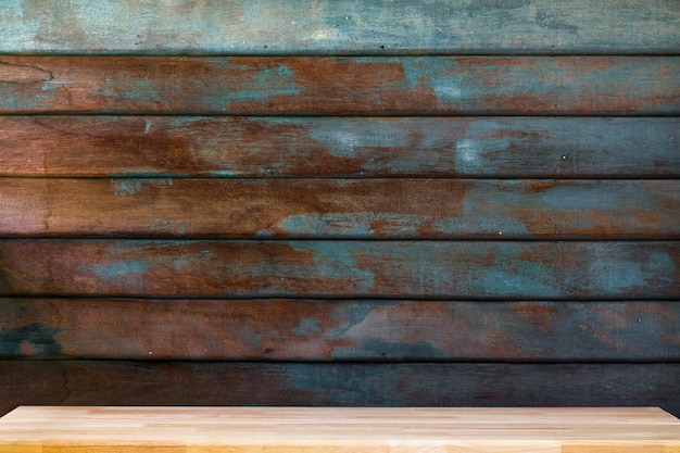 Abstrakte natürliche Holztischstruktur isoliert auf Vintage-Holzhintergrund Draufsicht auf Plankenholz für die Innenarchitektur von grafischen Standprodukten oder die Montage zeigen Ihr Produkt an