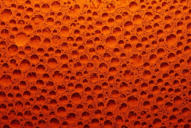 Abstrakte orange kreist geometrischen Hintergrund ein. Blasenschaum flüssiges Muster, frisches Sprudelwasser