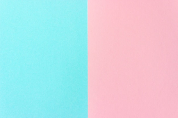 Abstrakte pastellblaue rosa Papierbeschaffenheit. Farbpapier geometrischer flacher Laienhintergrund.