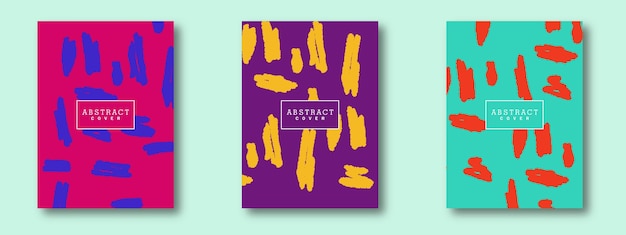 Abstrakte Poster-Marketing-Vorlage mit lustiger Farbe