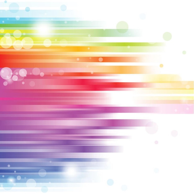 Abstrakte Regenbogenstreifen mit Lichteffekten