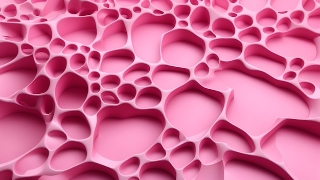 Abstrakte rosa Farbe 3D-Voronoi-Textur überlagerte Muster Hintergrunddesign