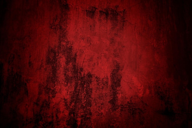 Abstrakte rote Hintergrundtextur des Schmutzes beängstigender roter dunkler Hintergrund