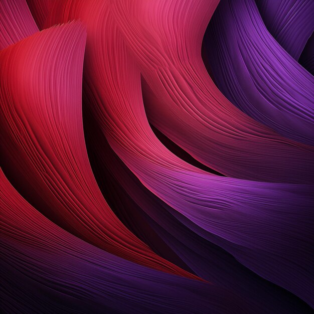 Abstrakte rote und lila Hintergrundtextur der Kurve GenerativeAI Welle und glatter Hintergrund Violett