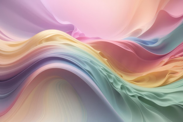 Abstrakte sanfte Kurve farbige Welle weicher pastellfarbener Hintergrund
