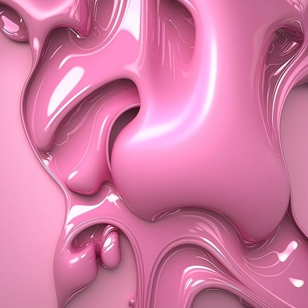 abstrakte schöne rosa helle Hintergrund nahtlose Textur flüssiges Metall Erstellt mit generativer KI