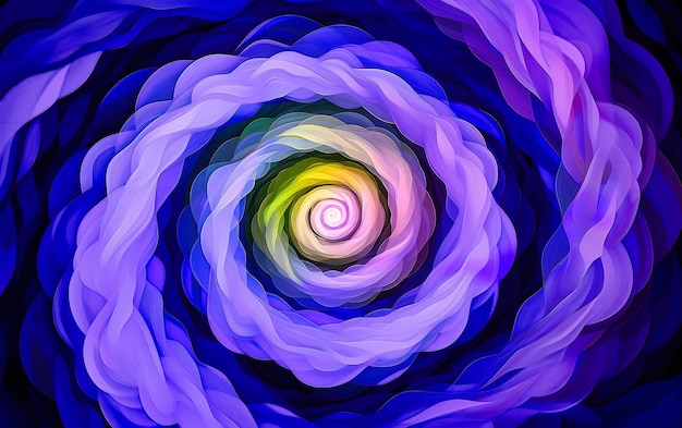 Foto abstrakte spiraldynamik farbige designmuster in bewegung für kreative hintergründe