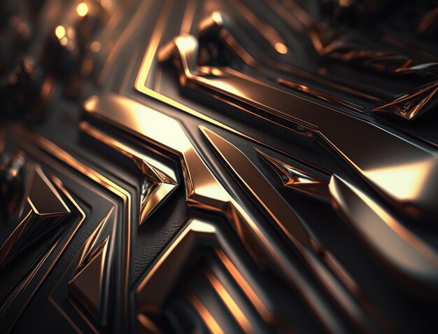Abstrakte Textur moderner Technologie mit diagonalen metallischen Linien, erstellt mit generativer KI-Technologie