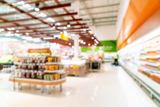 abstrakte Unschärfe im Supermarkt