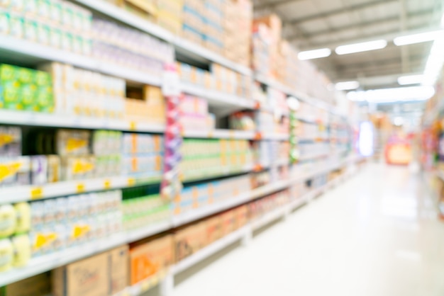 abstrakte Unschärfe im Supermarkt