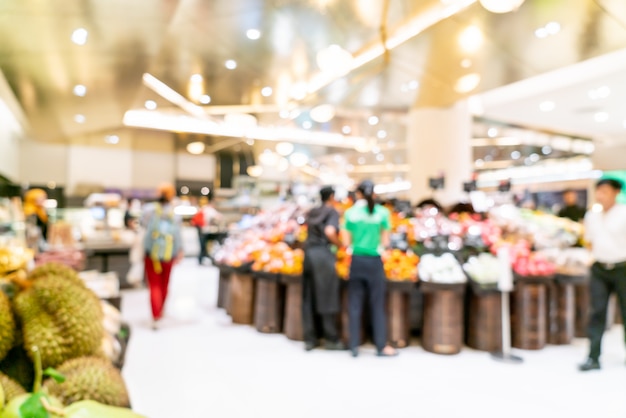 abstrakte Unschärfe im Supermarkt