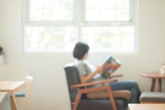 Abstrakte unscharfe Wohnzimmer Dekoration Interieur für den Hintergrund