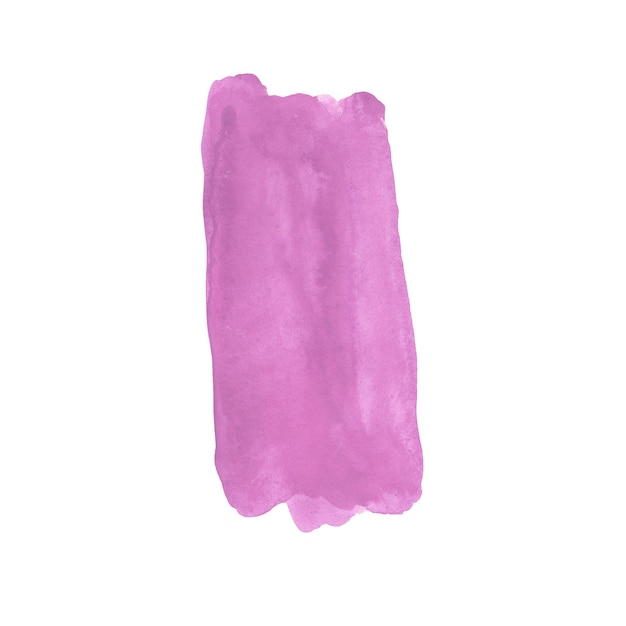 Abstrakte violette rosa Farbe Aquarellfleck isoliert Aquarell handgezeichnete Textur für Hintergründe Karten Banner