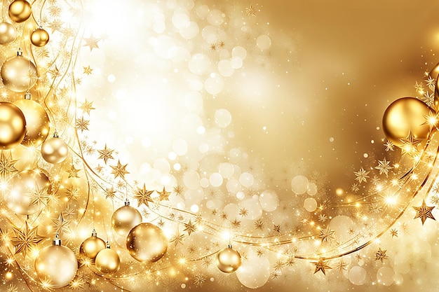 Abstrakte Weihnachts- und Neujahrs-Hintergrund glänzende goldrote blaue Lichter mit Bokeh für jedes Design