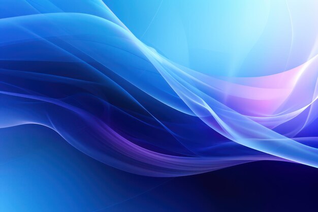 Abstrakte Wellen von Energie in elektrischem Blau