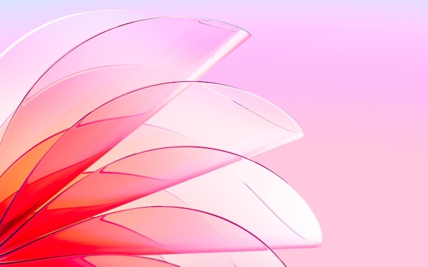 Abstrakte Wiedergabe des Glashintergrundes 3d