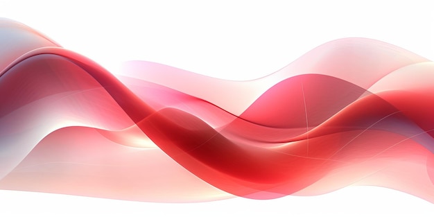 Abstrakte Zusammensetzung von roten Wellenformen gegen einen weißen digitalen Hintergrund, die eine visuell fesselnde Anzeige erzeugt, die lebendige Farben mit einer digitalen Ästhetik kombiniert.