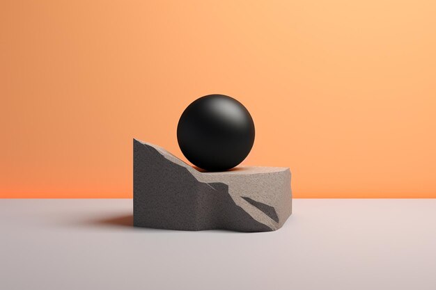 Abstrakter 3D-Minimalistischer Hintergrund