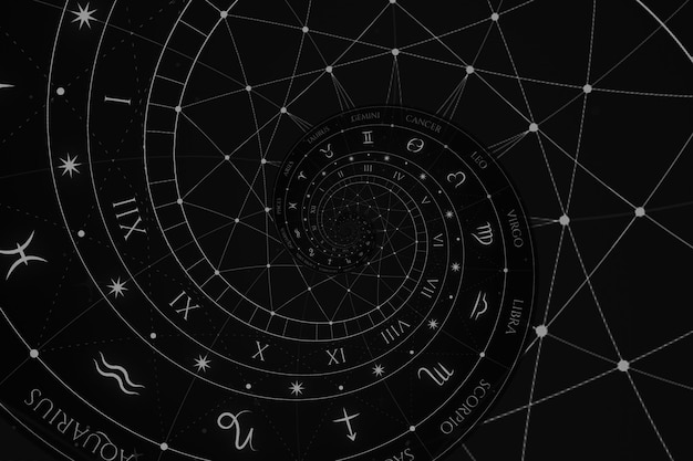 Abstrakter alter konzeptioneller Hintergrund auf Mystik-Astrologie-Fantasie