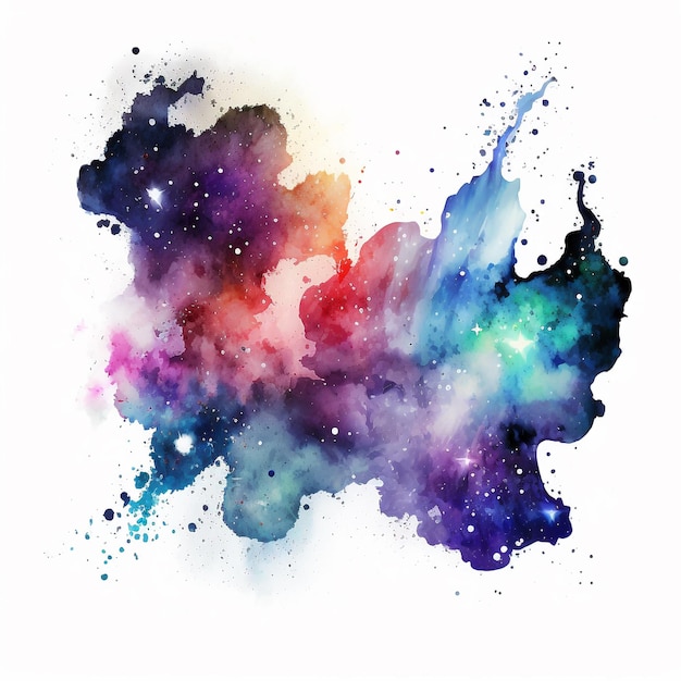 Abstrakter Aquarell-Galaxienhintergrund