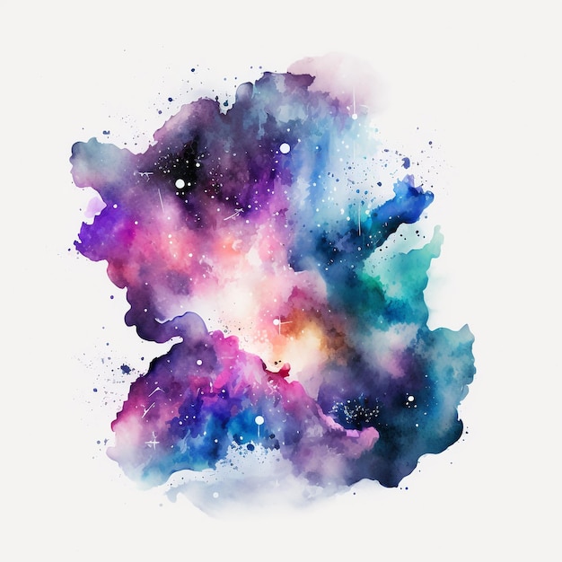 Abstrakter Aquarell-Galaxienhintergrund