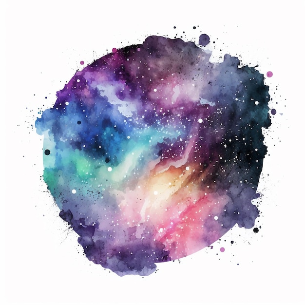 Abstrakter Aquarell-Galaxienhintergrund