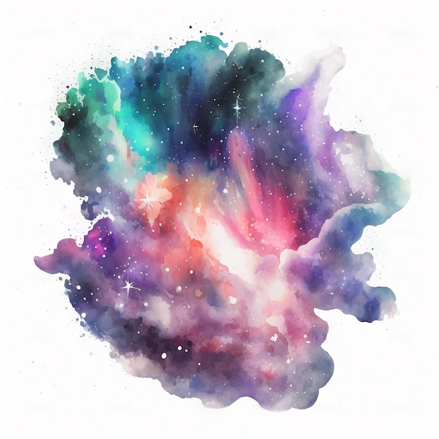 Abstrakter Aquarell-Galaxienhintergrund