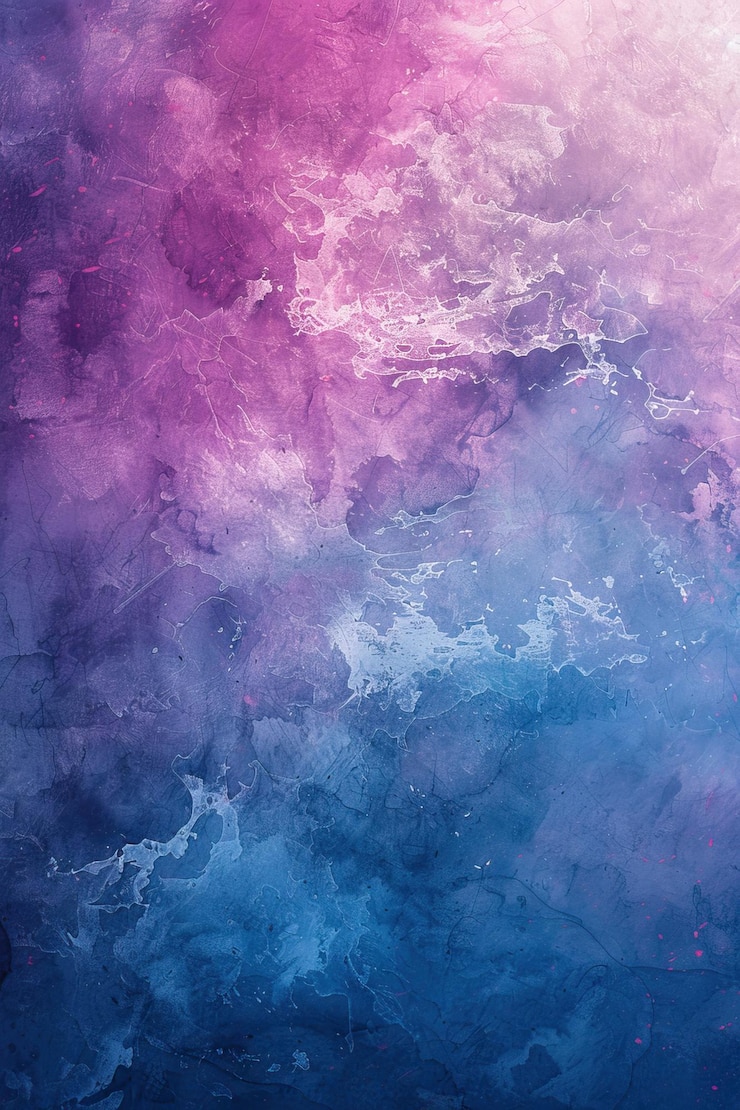 Foto abstrakter aquarell-hintergrund in violett- und blautönen mit einer rauhen grunge-textur