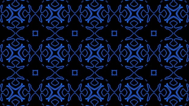 Abstrakter blauer geometrischer nahtloser musterhintergrund Premium Fotos