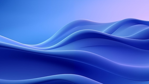 abstrakter blauer Gradient-Hintergrund mit Wellen 4k-Wellen-Huntergrund