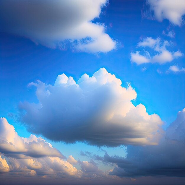 Abstrakter blauer Himmel und Wolken