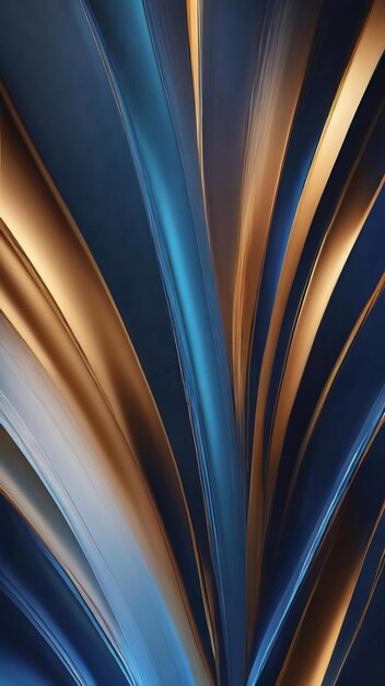 Abstrakter blauer Hintergrund mit glatten leuchtenden Linien