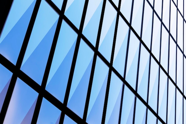 Foto abstrakter blauer vertikaler polygonaler hintergrund