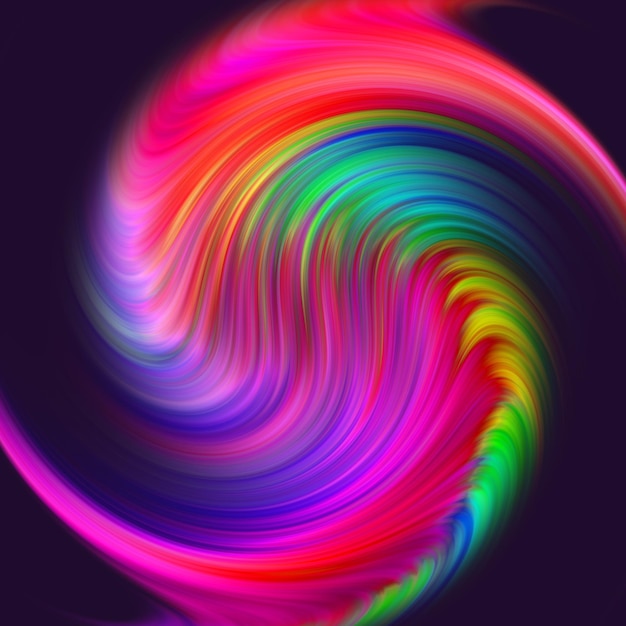 Abstrakter bunter Hintergrund Twisted Gradient Wavy Twirls Patterns Motion Digital Wallpaper