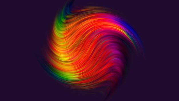 Abstrakter bunter Hintergrund Twisted Gradient Wavy Twirls Patterns Motion Digital Wallpaper