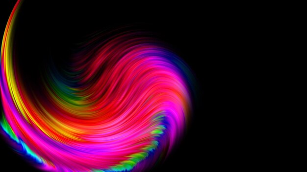 Abstrakter bunter Hintergrund Twisted Gradient Wavy Twirls Patterns Motion Digital Wallpaper