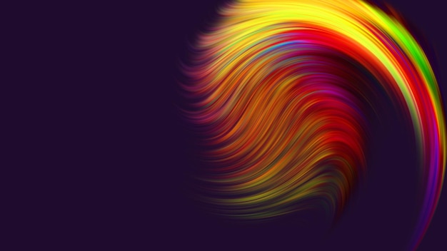 Abstrakter bunter Hintergrund Twisted Gradient Wavy Twirls Patterns Motion Digital Wallpaper