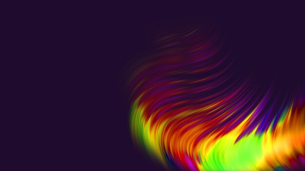 Abstrakter bunter Hintergrund Twisted Gradient Wavy Twirls Patterns Motion Digital Wallpaper