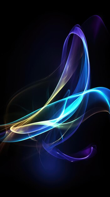 Abstrakter Desktop-Hintergrund, fließende Linien, lebendige Farben, futuristische Farbverläufe, glatter, epischer Hintergrund