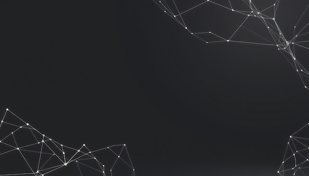 Abstrakter dunkler Hintergrund mit weißen geometrischen Formen