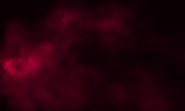 Abstrakter dunkler Hintergrund. Roter Rauch. Wissenschaftsexperiment Konzept. Premium-Bild.