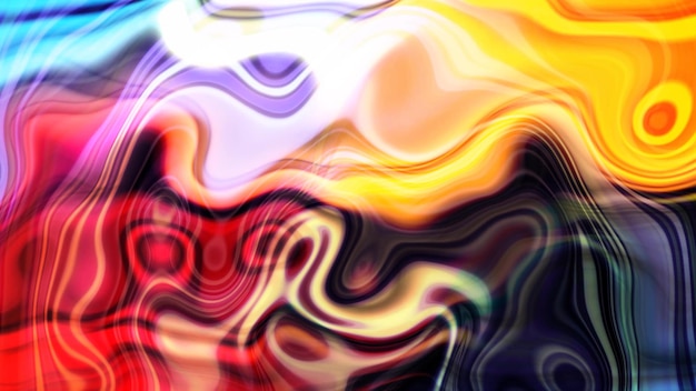 Abstrakter farbenfroher 4k Liquid Waves-Bewegungshintergrund