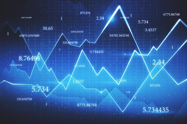 Abstrakter Forex-Chart-Hintergrund