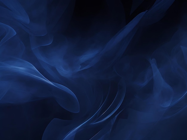 Abstrakter fraktaler marineblauer, rauchiger schwarzer Hintergrund. Gestaltungselement für grafische Kunstwerke