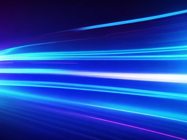 Abstrakter futuristischer Hintergrund mit rosa-blau leuchtenden neonbewegten Hochgeschwindigkeitswellenlinien