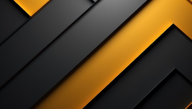 Abstrakter gelb-orangeer und schwarzer Kontrasthintergrund Tech-futuristisches Corporate Design