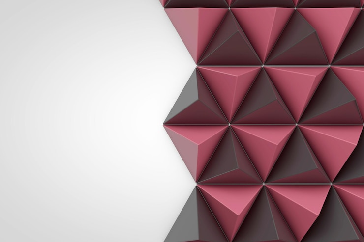 Foto abstrakter geometrischer hintergrund aus dreieckigen pyramidenformen